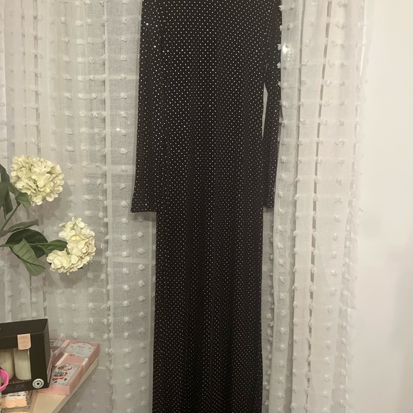 Show Me Your Mumu All out Maxi Dress in Black with all over crystal - Picture 2 of 5